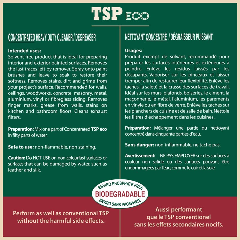SamaN TSP Eco â€“ Heavy Duty Cleanser and Degreaser (16 oz Concentrated 41508) - Image 2